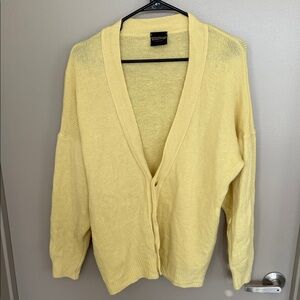 Unique Vintage Soft Yellow Cardigan